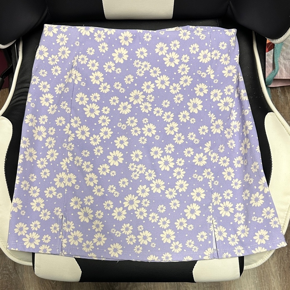 Altar'd State Lavender Floral Skirt
